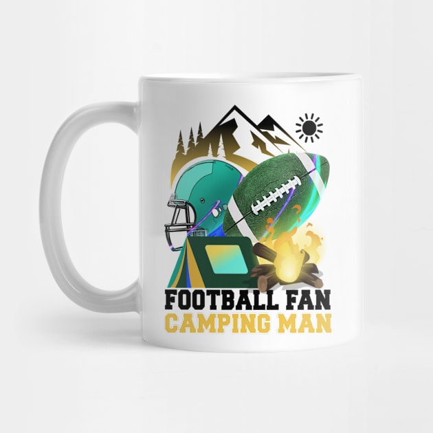 Football fan Camping man by Mayathebeezzz